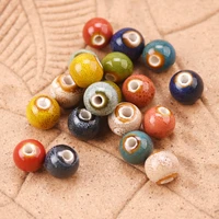 1050pcs round mixed 6mm 8mm 10mm 12mm 14mm handmade ceramic porcelain loose beads lot for jewelry making diy crafts findings