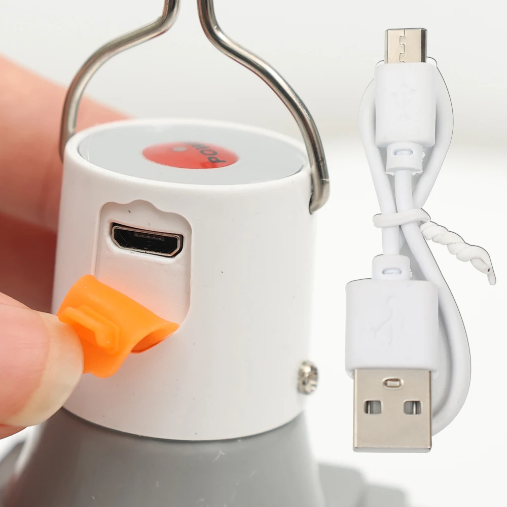 Фонарь туристический Аккумуляторный с крючком 30 Вт USB