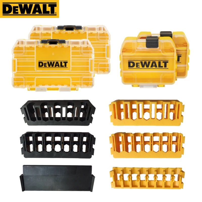 DEWALT Drill Parts Storage Box Bit Holder Baffle Electric Power Tools Accessories Stackable Tough Case Batch Head Divider Shelf