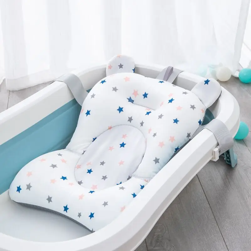 

Baby Bathtubs Tub Pad Non-Slip Bathtub Seat Support Mat Newborn Safety Security Foldable Bath Support Cushion Baby Goods