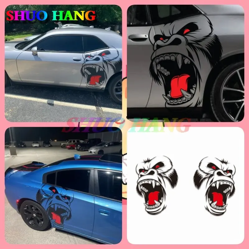 

Creative Car Stickers Gorilla King Kong High-quality Stickers Vinyl Car Accessories Window Bumpers Racing Trucks Graphic Decals