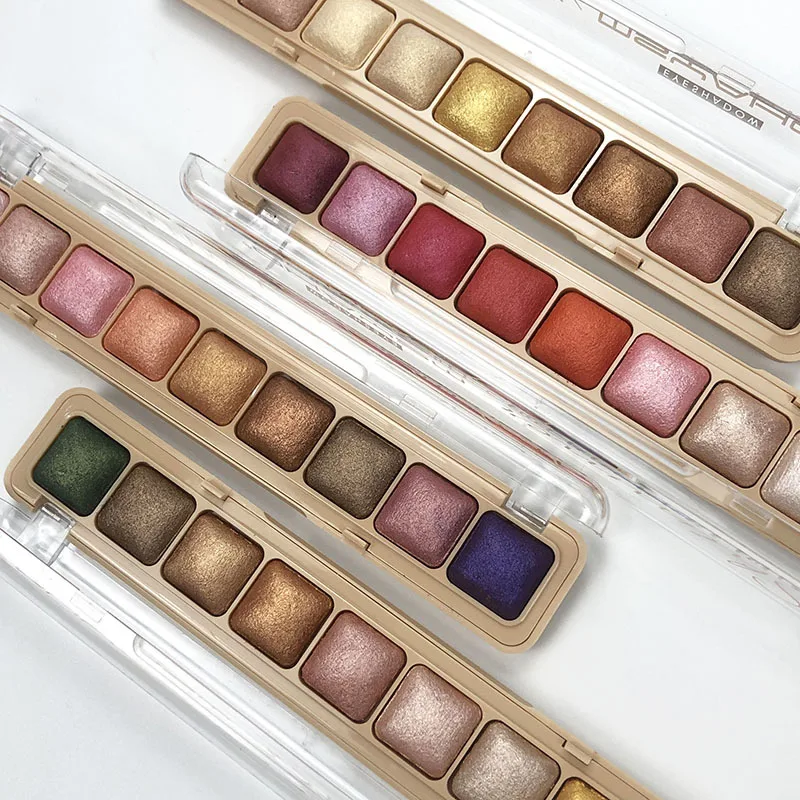 

Eyeshadow Glitter Matte Highlighter Long-lasting Easy To Wear Beauty 9 Colors Shimmer Eyeshadow Palette Makeup Tools