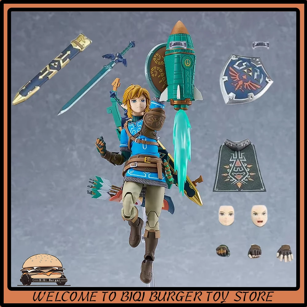 Фото Фигурка Figma 626 Link The Legend Of Zelda Tears Of The Kingdom Фигурки Дыхание дикой природы Аниме Фигурка GK Коллекционная модель №1