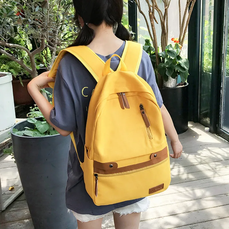 

New Women Men Canvas Backpacks Casual School Bags for Teenager Boys Girls Travel Laptop Bag Backbag Rucksack Mochila