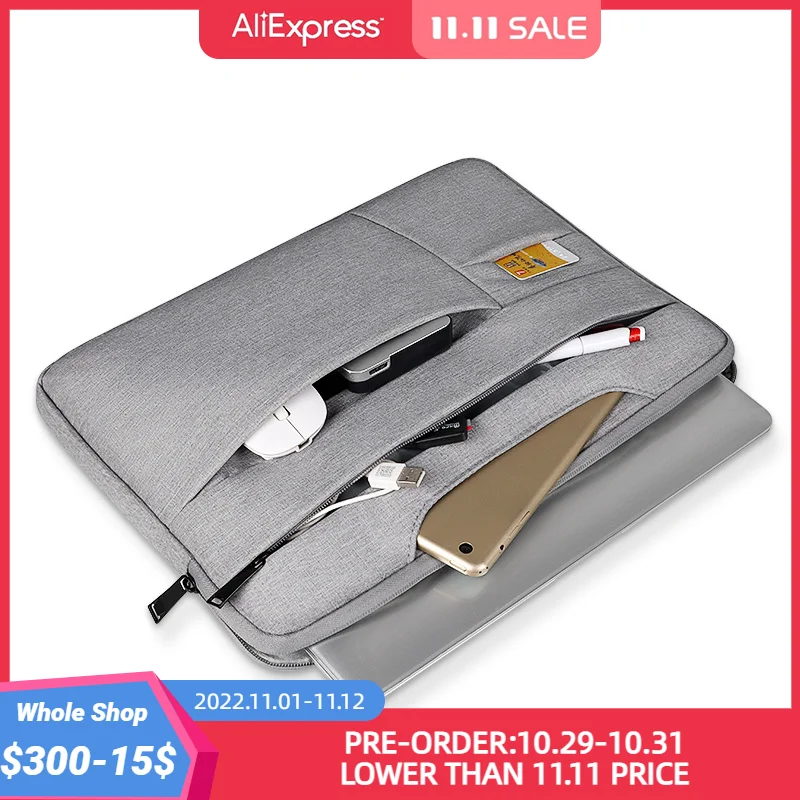 

Laptop Bag For Macbook Air Pro13 case 14 15 15.6 Waterproof PC Notebook Bag Sleeve Huawei Xiaomi Dell Acer HP Handbag Briefcase