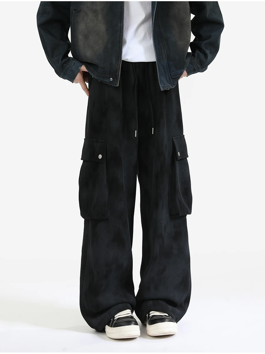 Xwwf американские брюки мужские осенние модные брендовые потертые камуфляжные