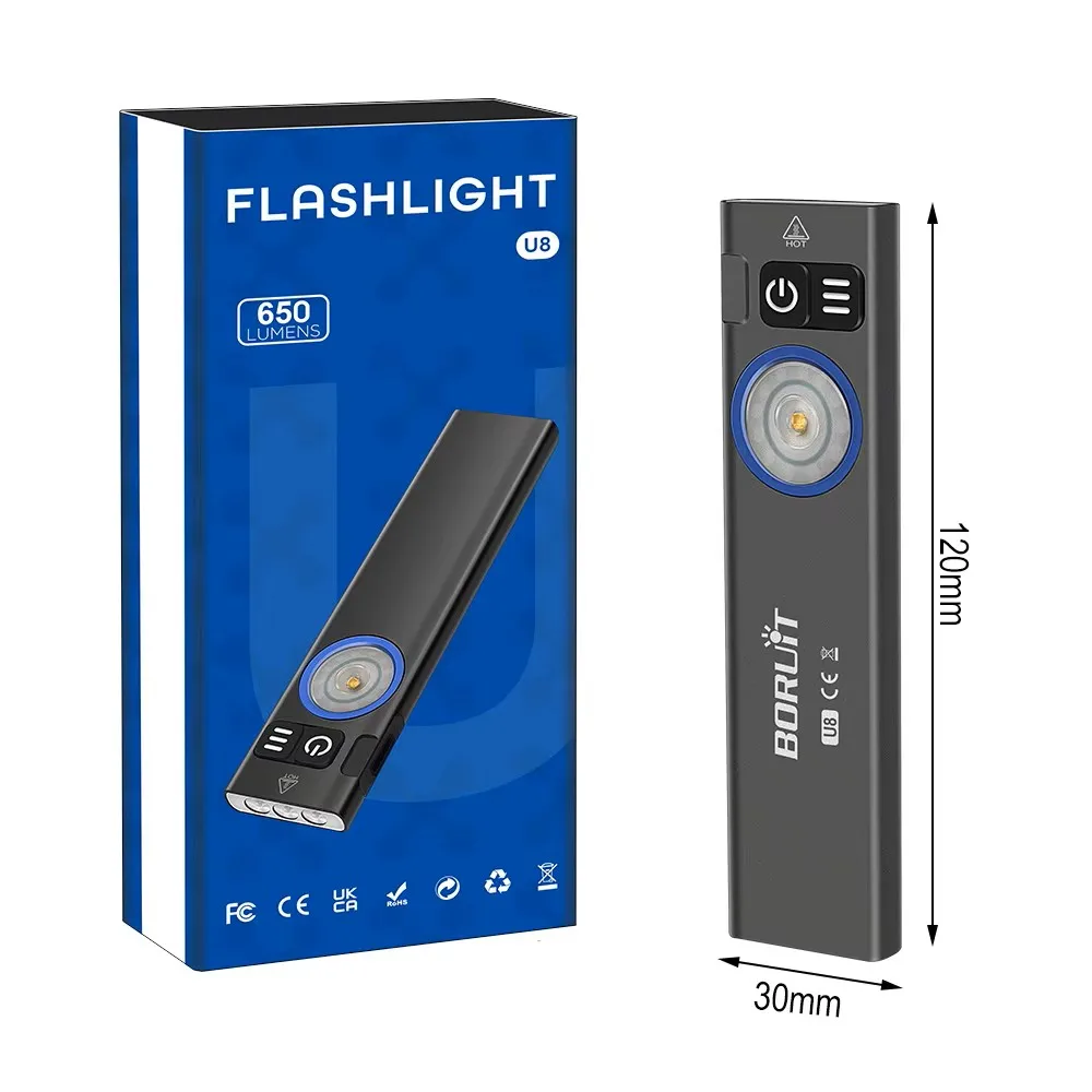 

BORUiT U8 EDC фонарик 650lm