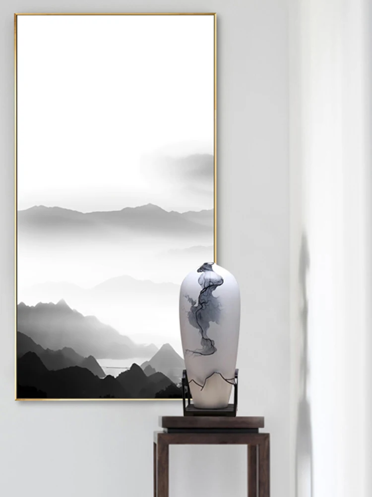 Декоративная ваза в китайском стиле современный светильник скандинавском