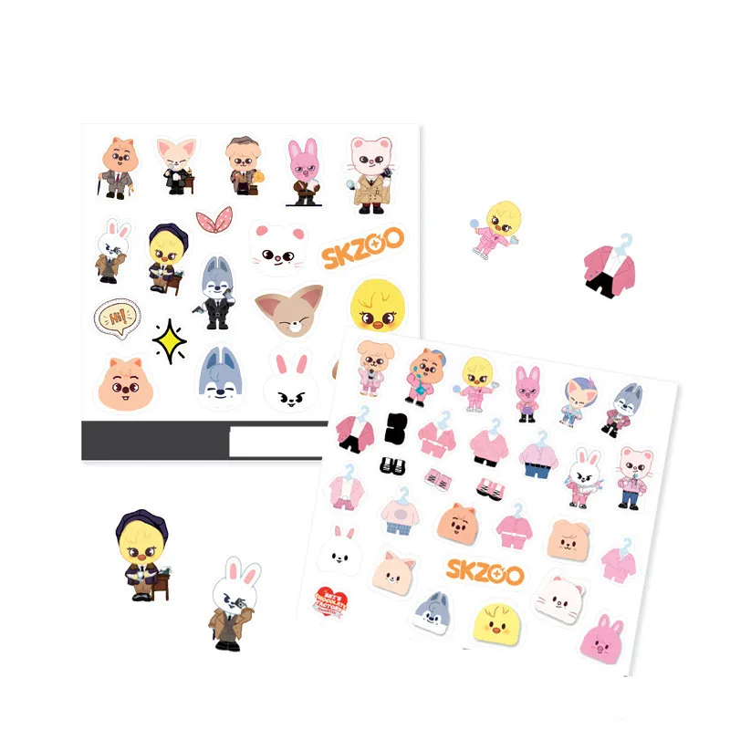 

New skzoos Kawaii Cartoon series Stray kids cartoon stickers stickers stickers for mobile phones peripheral gifts stickers