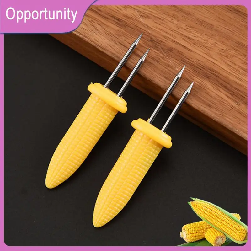 

Convenient Barbecue Tool Pp Stainless Steel Stainless Steel Grill Fork Portable Durable Bbq Corn Insert Corn Insert Washable