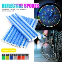 bike wheel reflective spoke diy rim spokes decor covers night safety cycling reflector warning strip bicycle accessories