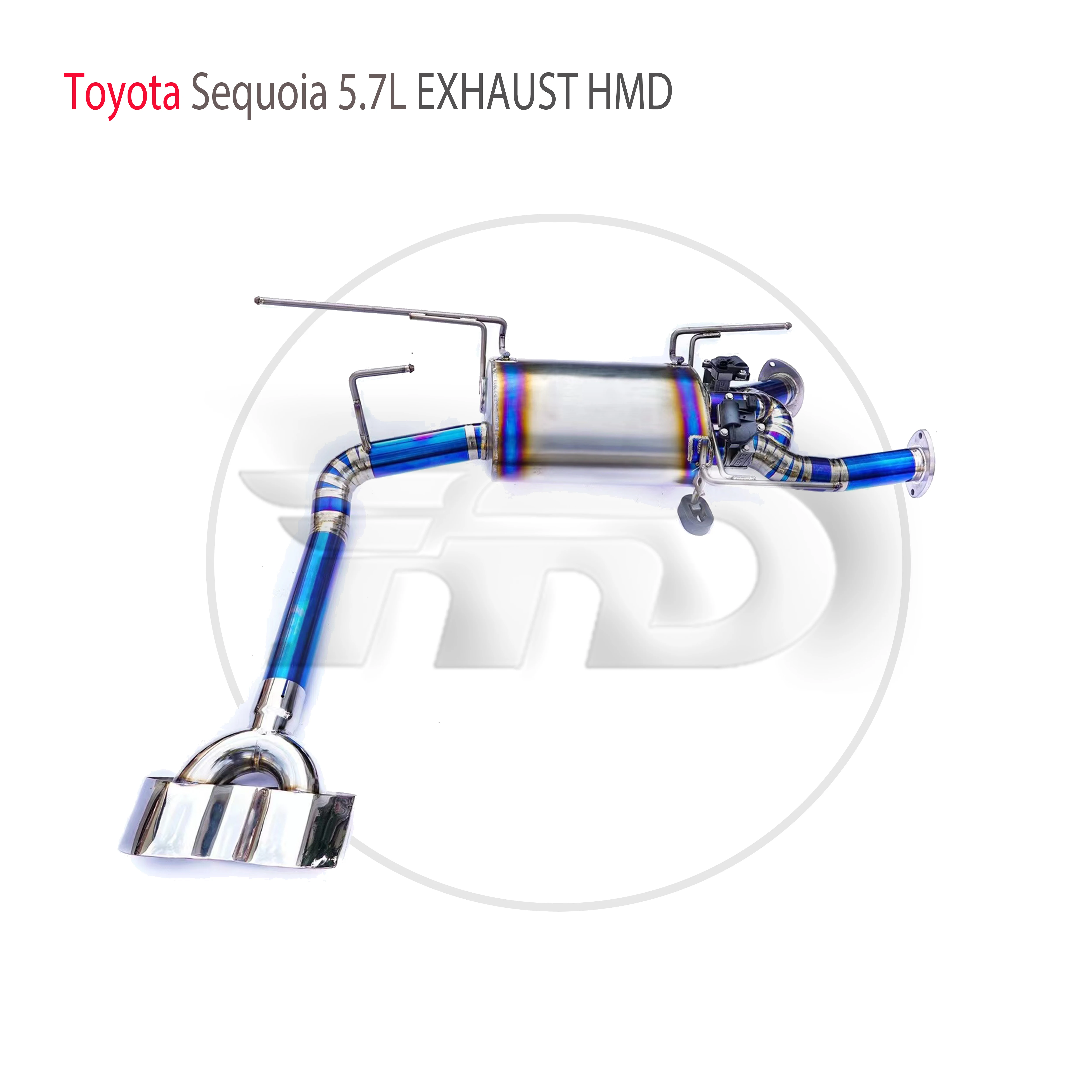 

HMD Titanium Alloy Exhaust System Performance Valve Catback is Suitable For Toyota Sequoia 5.7L Muffler For Cars