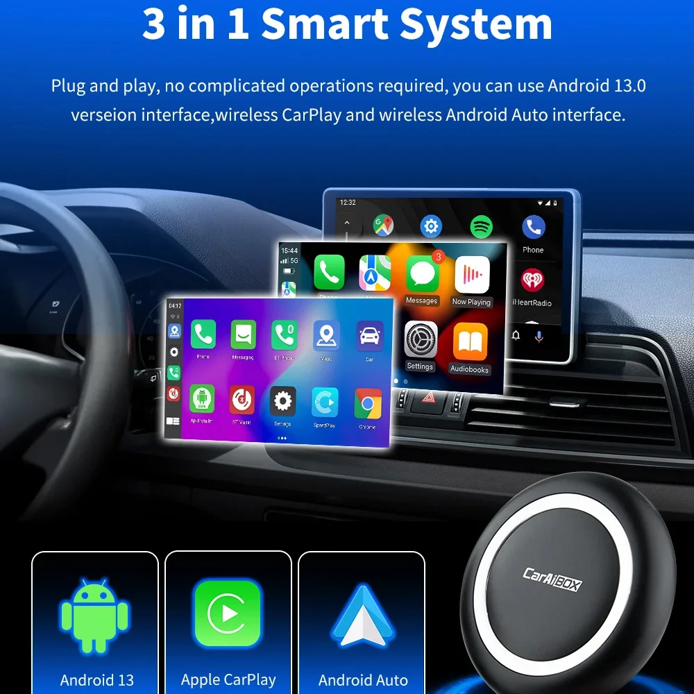 Автомобильная Смарт-бокс CarAiBOX Android 13