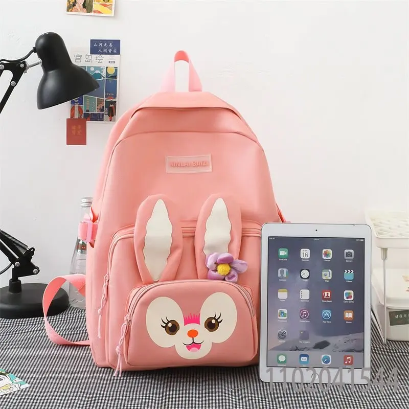 Disney Star Delu Student Schoolbag Five-piece Set for Elementary School Shoulder Bag Handbag Pen Holder Coin Purse Nylon Durable