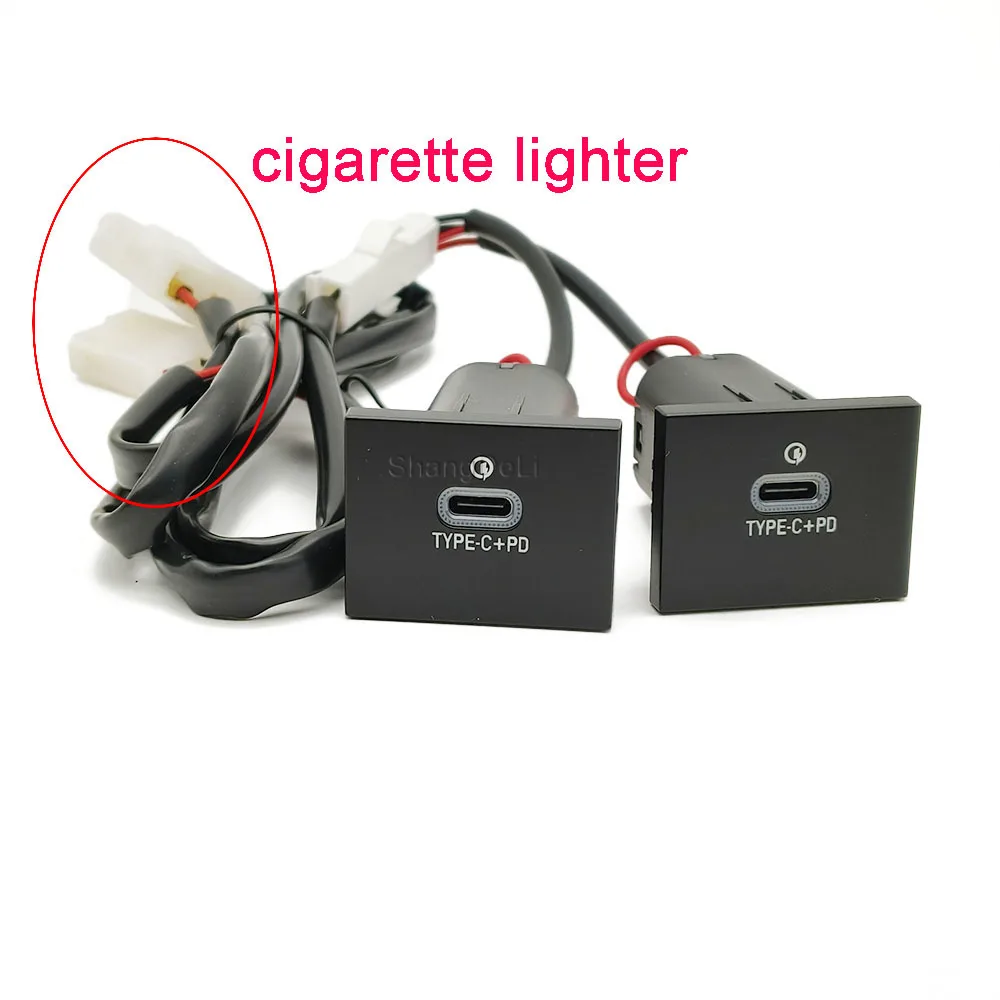 Красное быстрое зарядное устройство для автомобиля адаптер входа разъема USB Ford