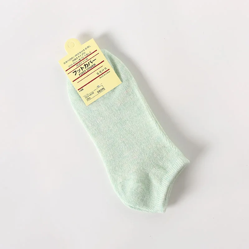 10Pairs Solid Cotton Women's Low Cut Socks Candy Color Couple Socks Macaron Plus Size Men Women Socks 10PCS/Set