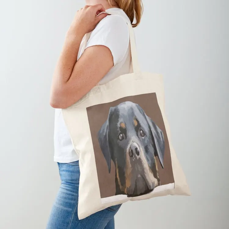 Фото Ротвейлер Peering Over A White Wall Vector Tote Bag ручная сумка женская тканевая сумка женская отличная ткань №1