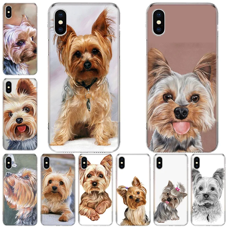 

Yorkshire terrier dog Phone Case For Apple Iphone 13 Pro Max 12 Mini 11 X XS XR 8 7 6 6S Plus SE 2020 5 5S Cover Shell Coque