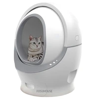 advanced smart cat sandbox automatic cat toilet box closed self cleaning anti splash deodorant portable toilet pet products gift