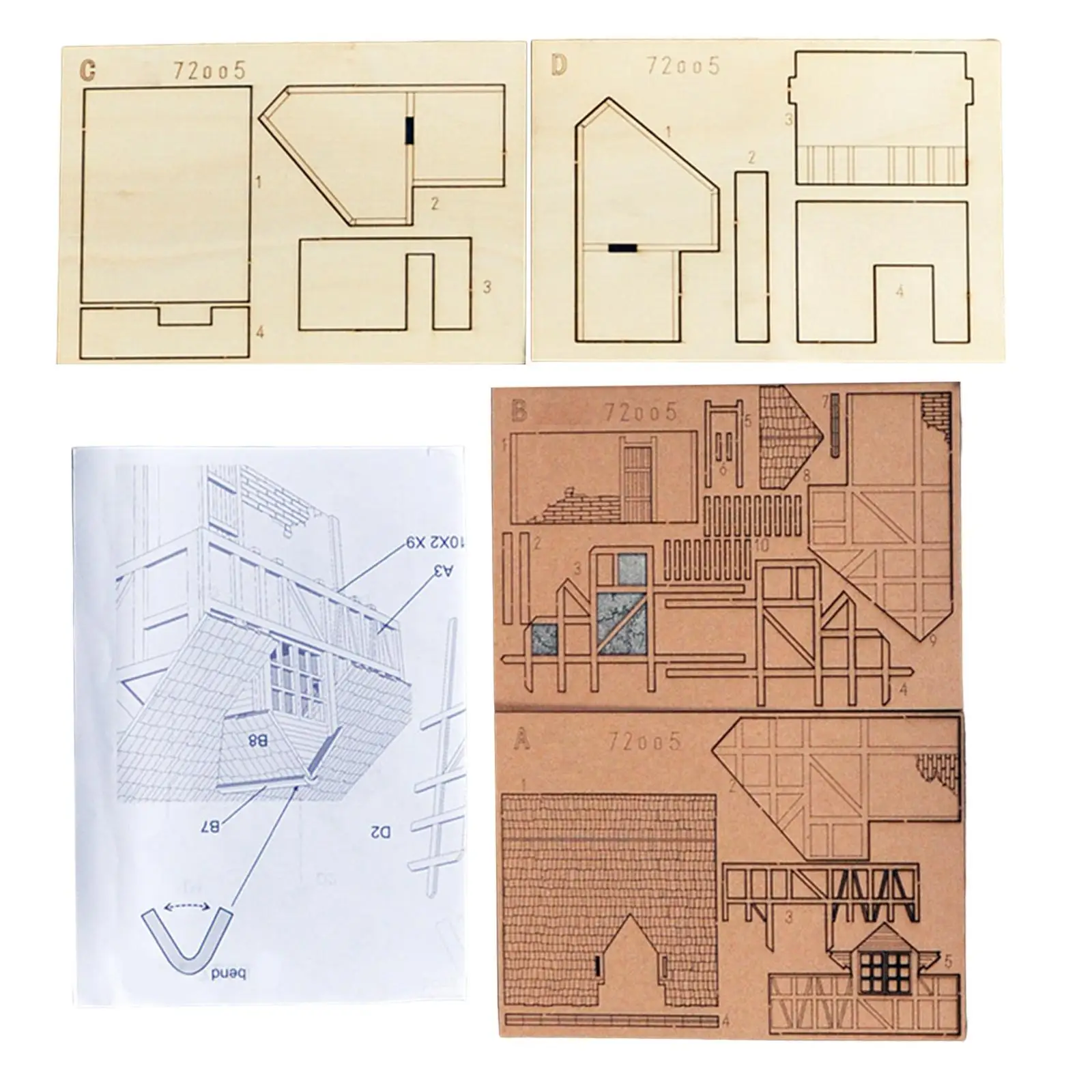 

Модель дома 1/72, строительные наборы, 3D головоломки, хобби-игрушки, руины, архитектура, сцена для Диона, макет, аксессуары, песочный стол, сцена