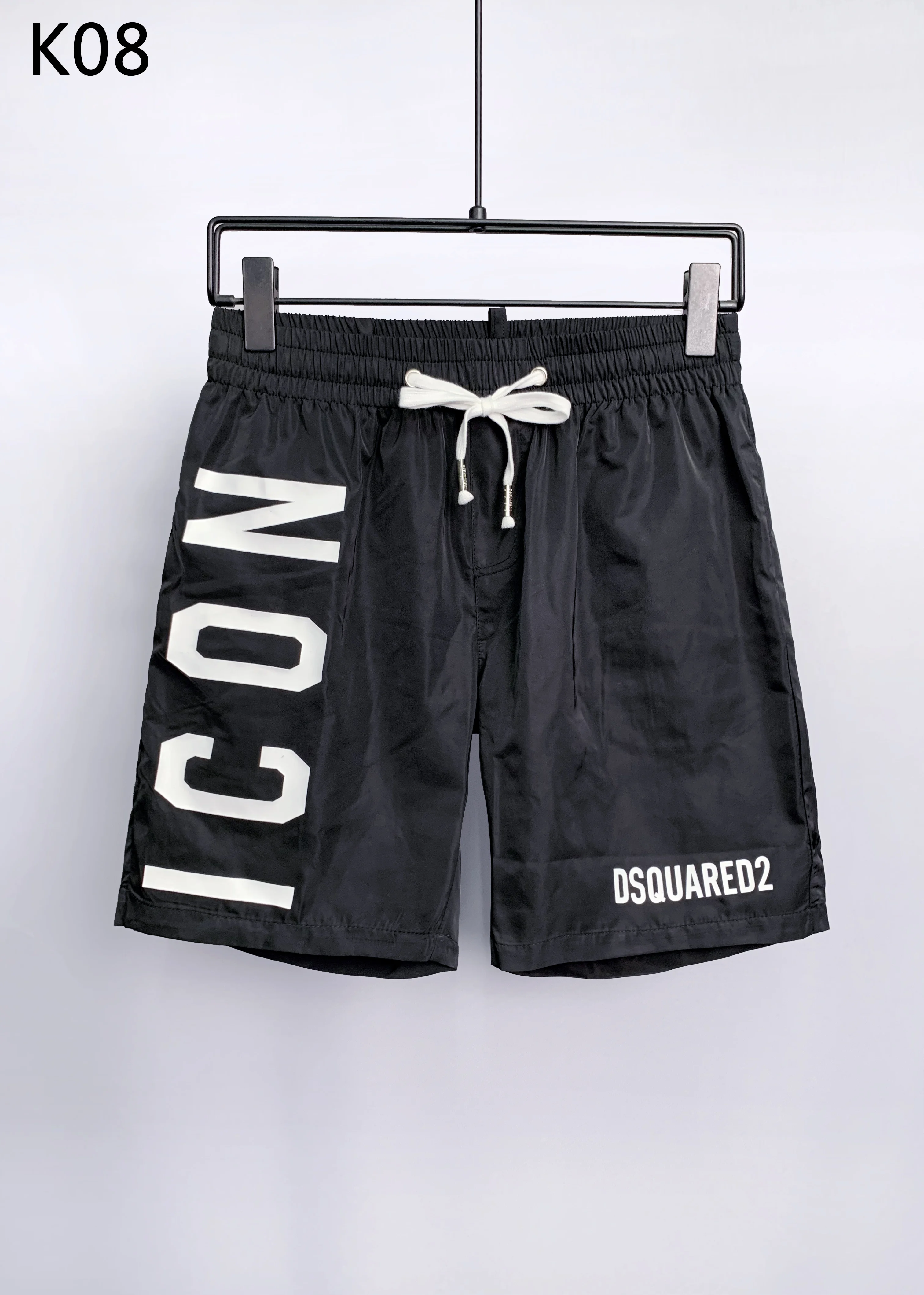 

2022 Classic Dsquared2 ICON Letter Printed Beach Shorts Women/Men Running Black Matching Surfing Pants Male Swimsuits OutWear