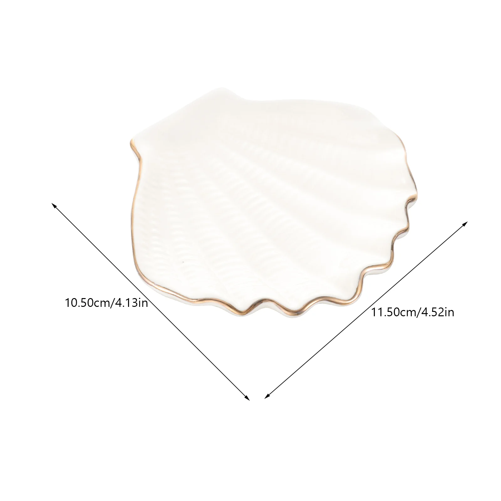 

Shell Jewelry Plate Desktop Necklace Container Organizer Dish Display Tray Bracelet Storage Trinket Ring Holder