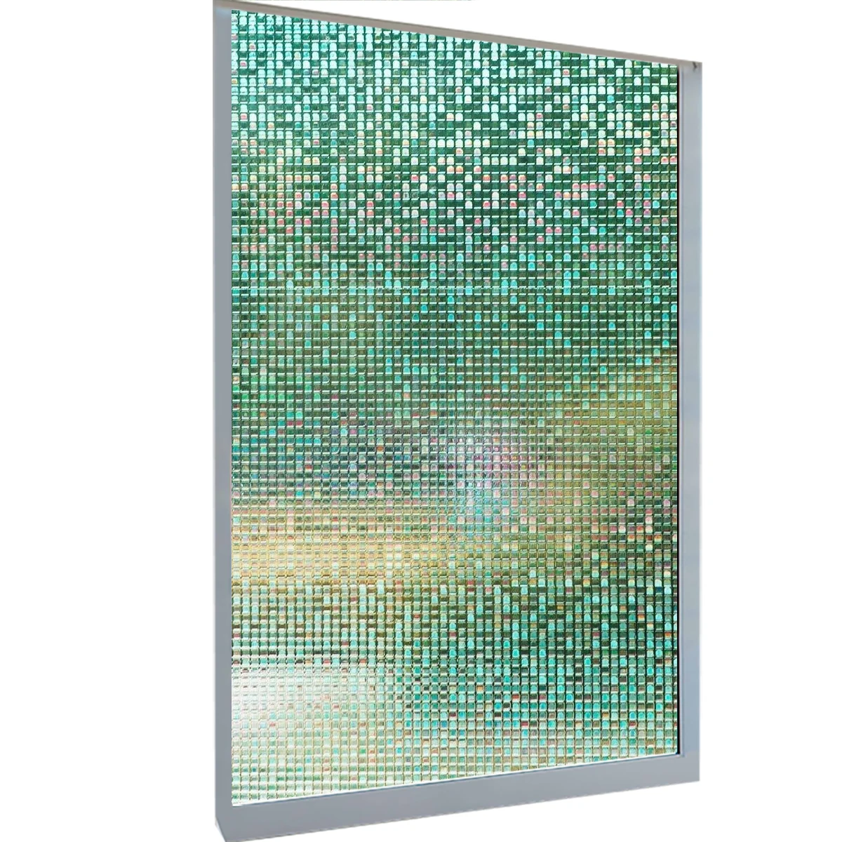

3D Privacy Window Films for Kitchen Non-Adhesive PVC Window Sticker Reusable Static Decorative Film Heat Control Anti-UV Mosaic