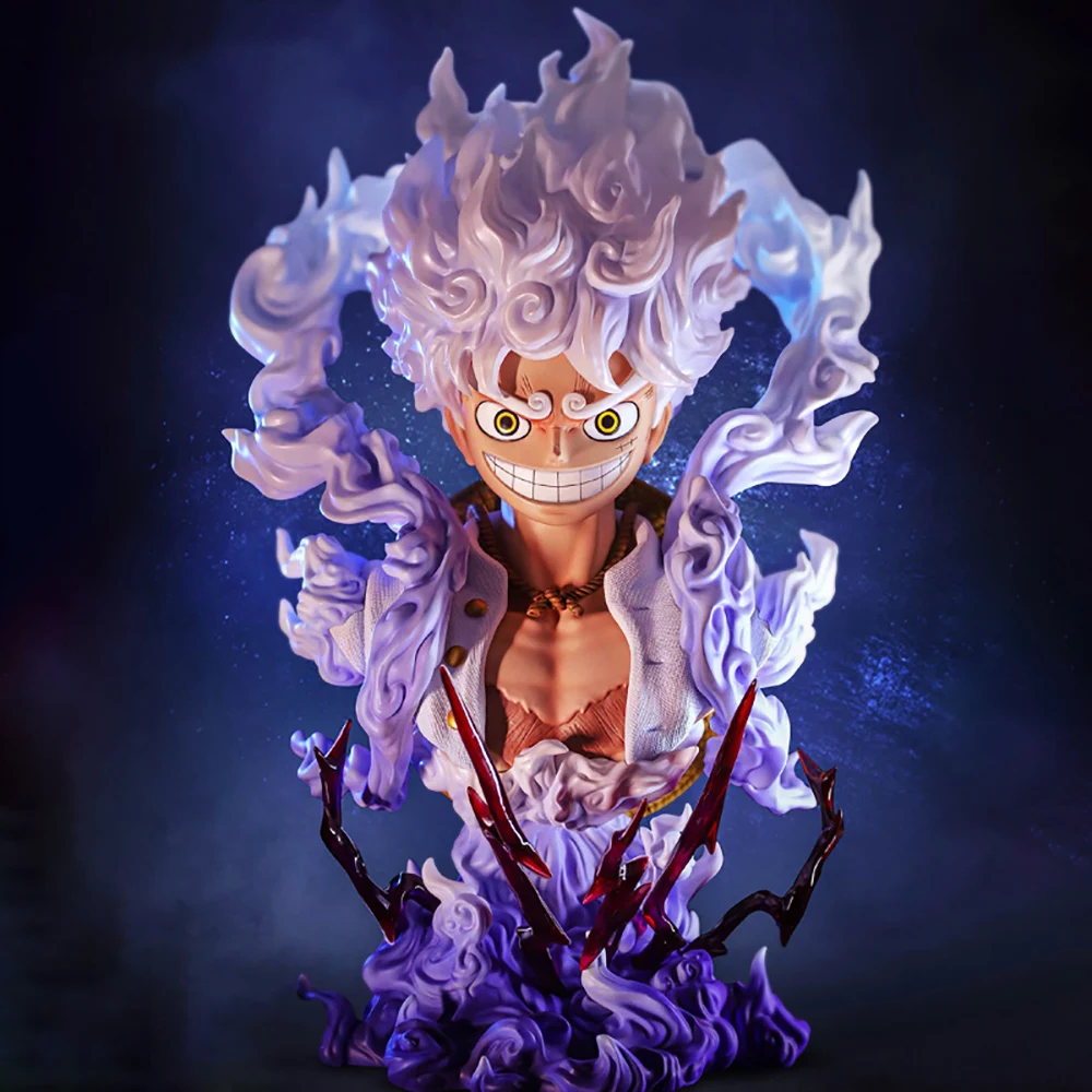 

Цельный бюст Ника Луффи экипировка 5 Аниме Фигурка Joyboy статуя ПВХ экшн-фигурка Коллекционная модель кукла украшения игрушки подарок для дет...