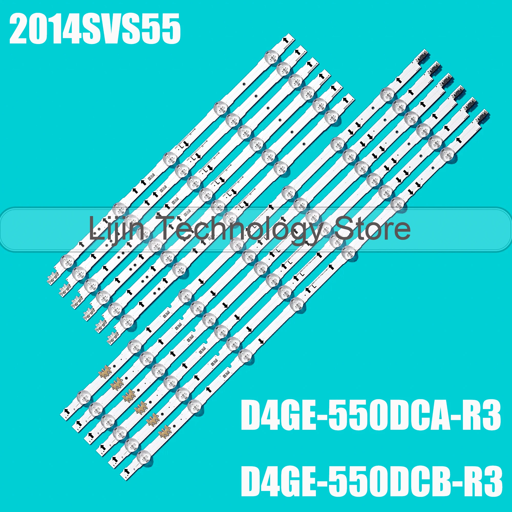 НОВАЯ светодиодная лента подсветки для 2014SVS55 D4GE-550DCA-R3 D4GE-550DCB-R3 UE55H5500 UE55J5670 UE55H6200 UE55J6202 UE55H6350 UE55H6400