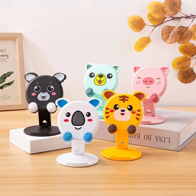 

Cute Universal Desktop For Mobile Phone Holder Stand for IPhone IPad Adjustable Tablet Foldable Table Cell Phone Bracket Stands