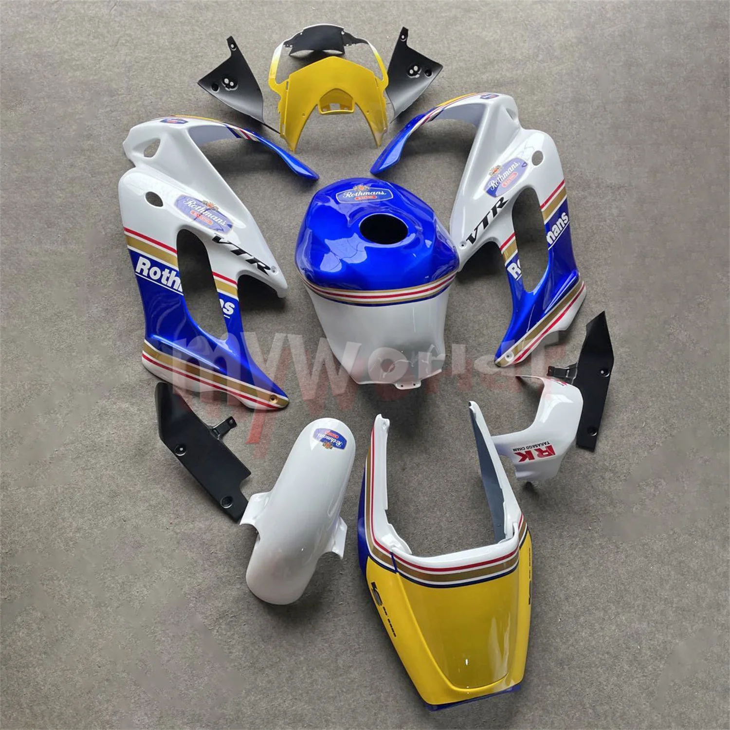 Подходит для SuperHawk VTR1000F Fire Storm 1997 - 2005 обтекатель КУЗОВ комплект панелей VTR 1000 VTR1000 F аксессуары для мотоциклов (art.: 3920c0807f8e7) - 3920c0807f8e7