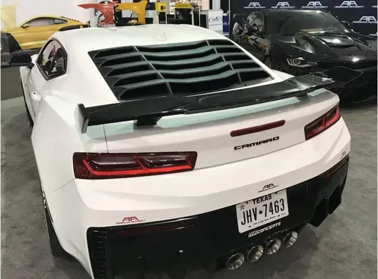 Для Chevrolet Camaro 2016 2017 2018 2019 2020 2021 2022 2023 декоративные жалюзи на заднее окно