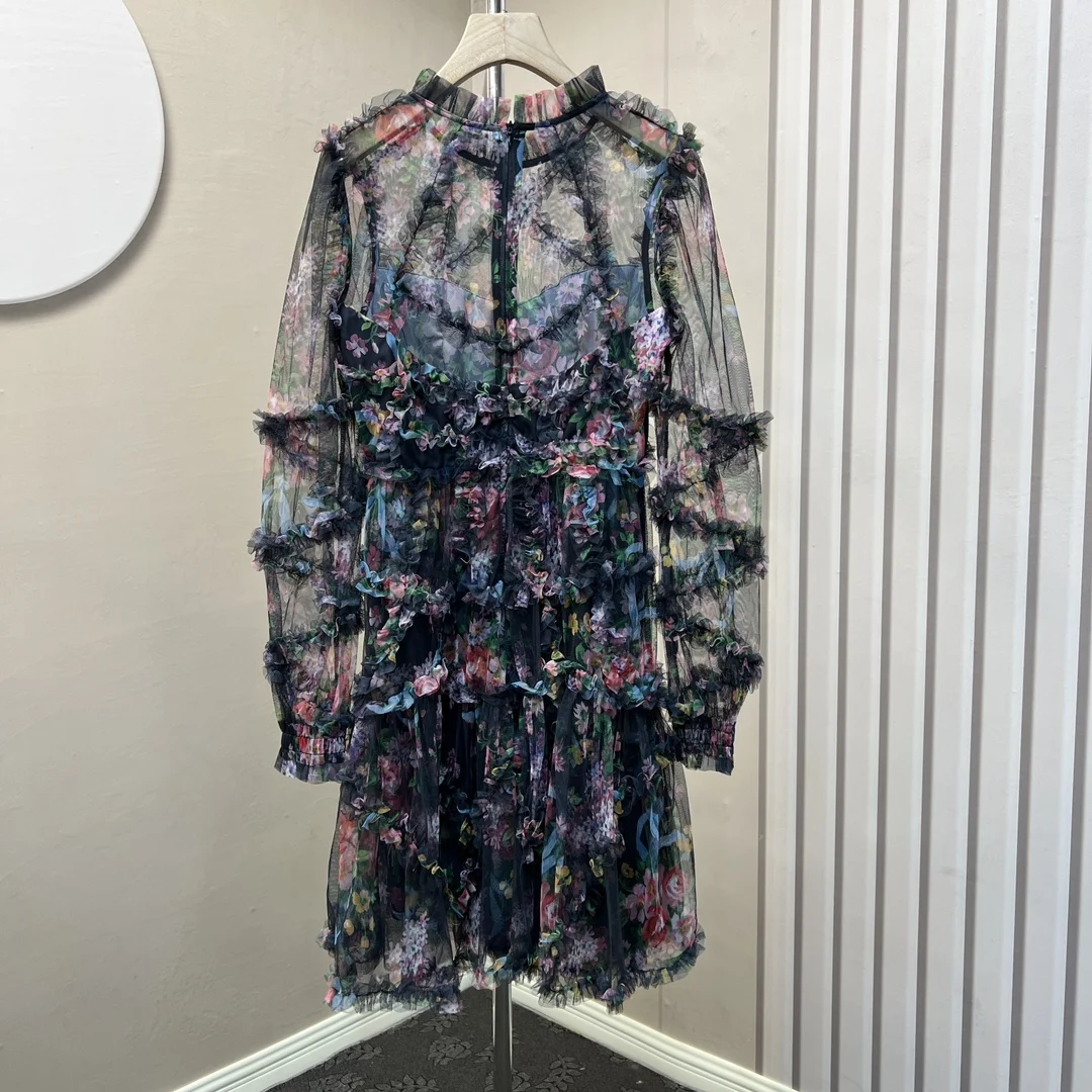 

Новое платье, создающее французское романтическое элегантное приталенное платье