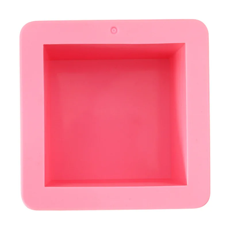 Silicone mold single right-angled square handmade soap tool capacity 430g 9*9cm