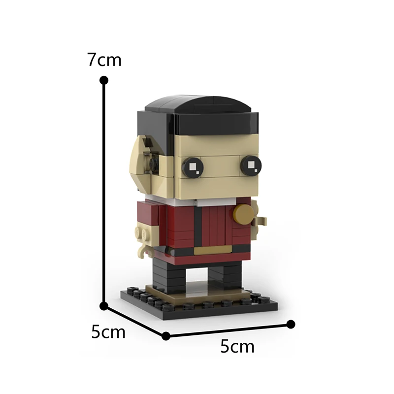 Moc Star-Treks Brickheadz Борг куб космический корабль экшн-фигурка глубокое пространство 9