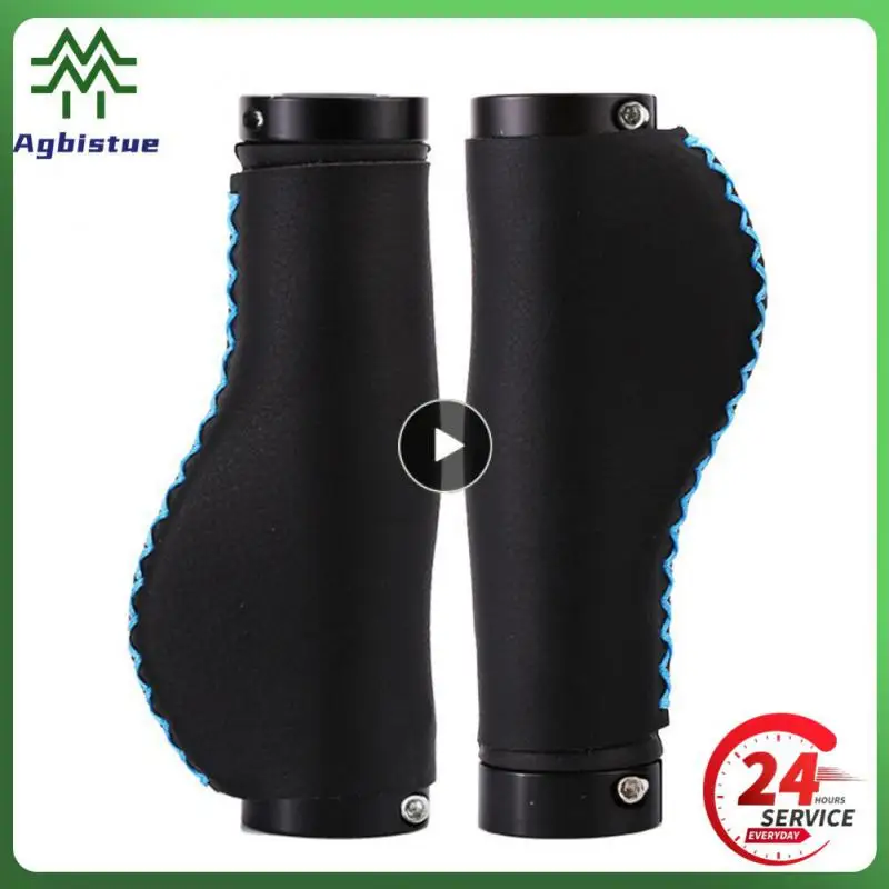 

Bicycle Grip Cap Aluminium Alloy Lock MTB Mountain Handle Grip Anti-Skid Rubber Bicycle Skid-Proof Grips Bike Accessories