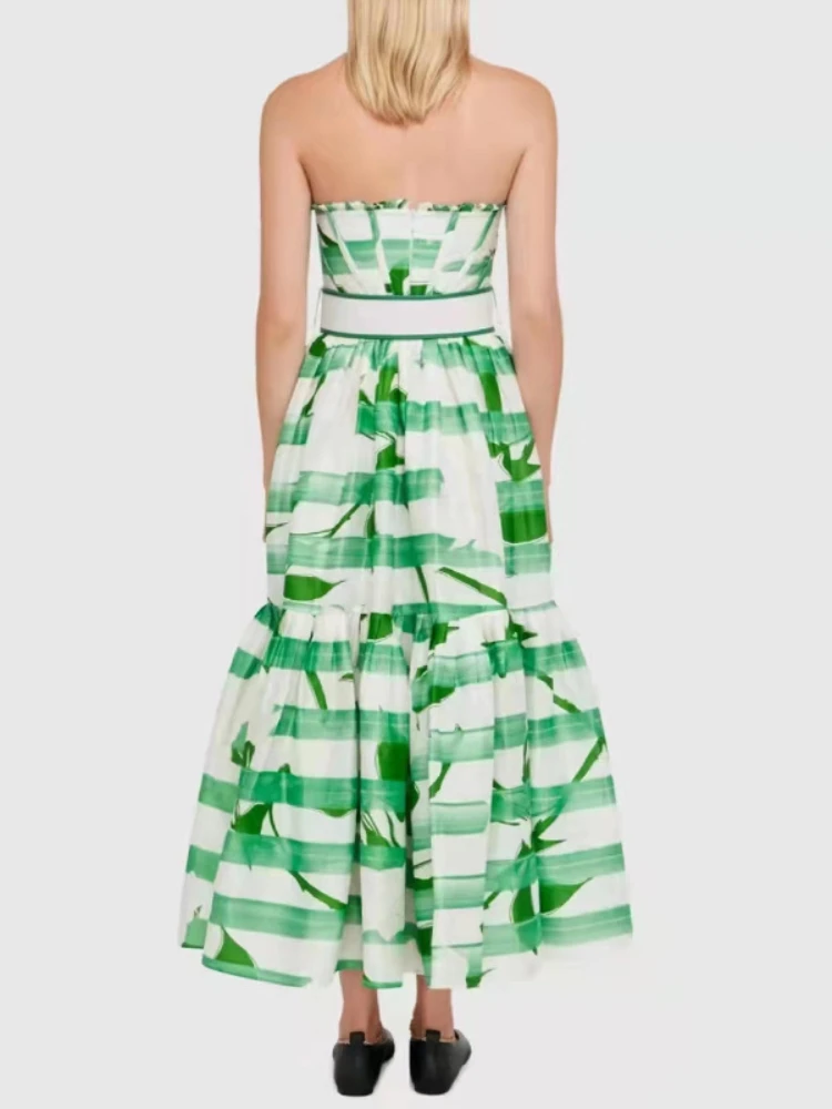 

Elegant Dresses for Women 2022 Summer Female Luxury Party Floral Dress Woman Fashion Designer High Quality Festival Clothing