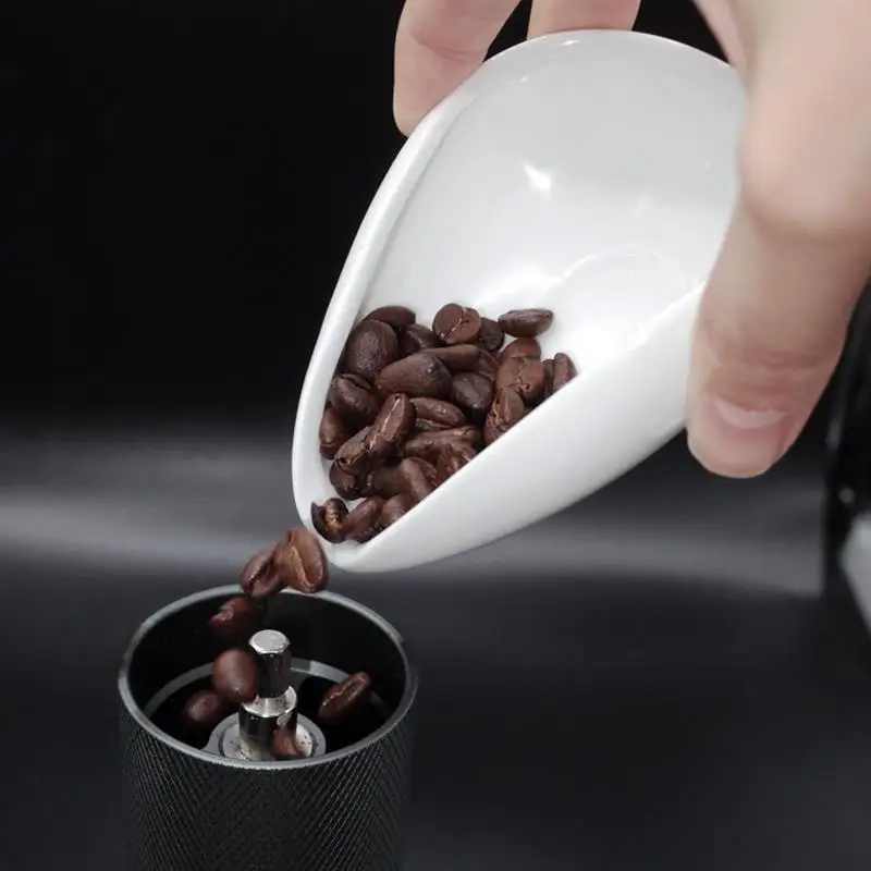 

Coffee Beans Dose Trays White Smooth Porcelain Teaspoon Tea Separator Vessel Tea Set Tools Coffee Bean Tea Spoon Shovel Soda Tea