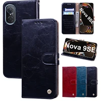 for huawei nova 9 se case luxury pu leather card slots wallet stand shockproof case for huawei nova 9 se jln a00 phone bags