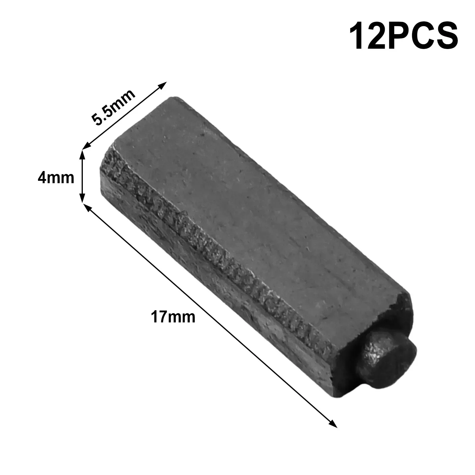 12 шт. угольная щетка 4x5 5x17 мм угольные щетки для двигателя якоря электрический фен
