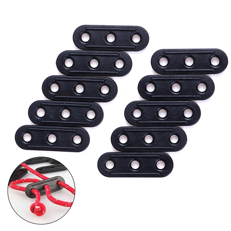 

10pcs Wind Rope Buckle Camping Tent Tarpaulin Tension Rope Bending Runner Tent Clip Lock Rope Tensioner