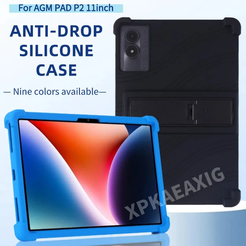 Фото Для AGM PAD P2 11-дюймовый чехол для планшета с подставкой, противоударный чехол, чехол для планшета Andriod, мягкий силиконовый защитный чехол №1