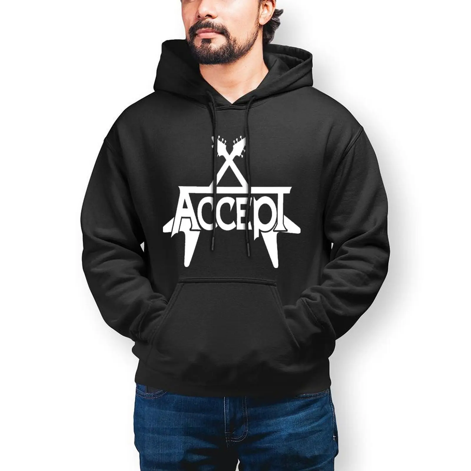 

Мужская зимняя толстовка с капюшоном и принтом в стиле Харадзюку