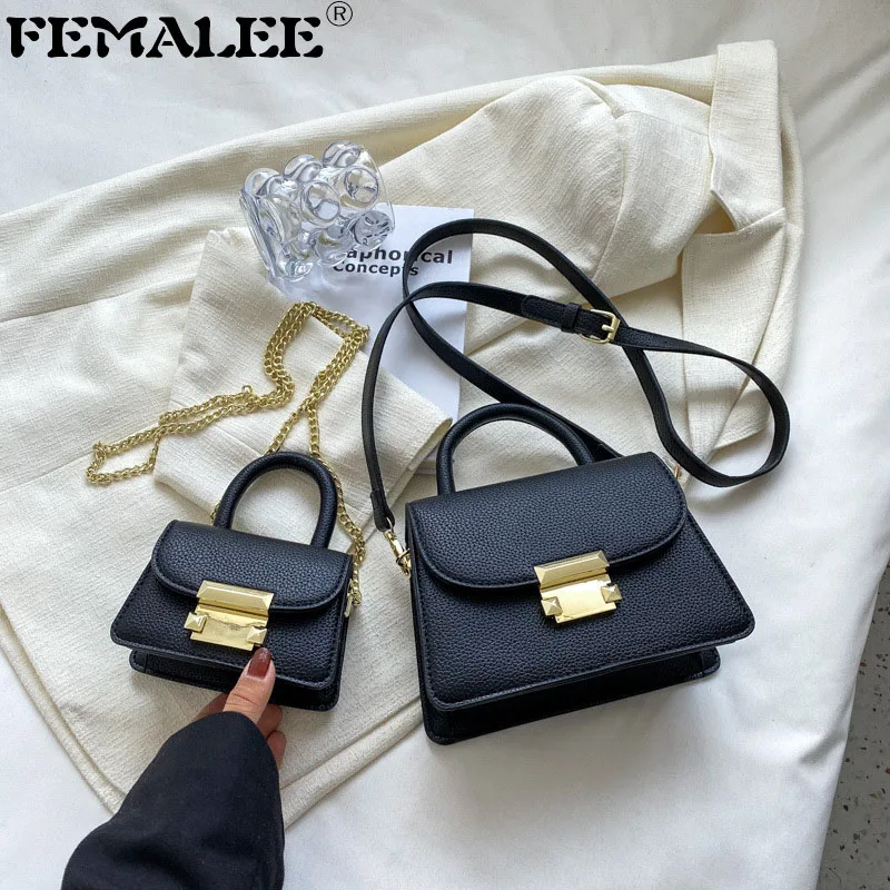 

Solid Color Ladies Lichee Pattern Shoulder Crossbody Bags Ins Luxury Small Handbags for Women Fashion Clutch Purses and Handbags