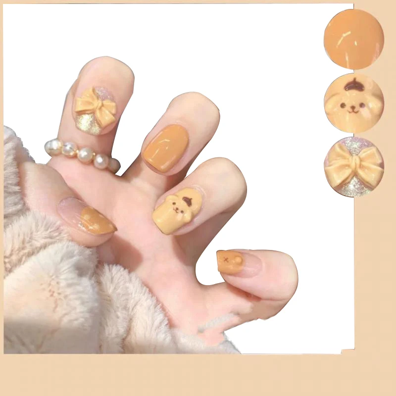 

Sanrio накладные ногти Cinnamoroll аниме кавайные самодельные полимерные наклейки для ногтей декоративные полимерные аксессуары для ногтей