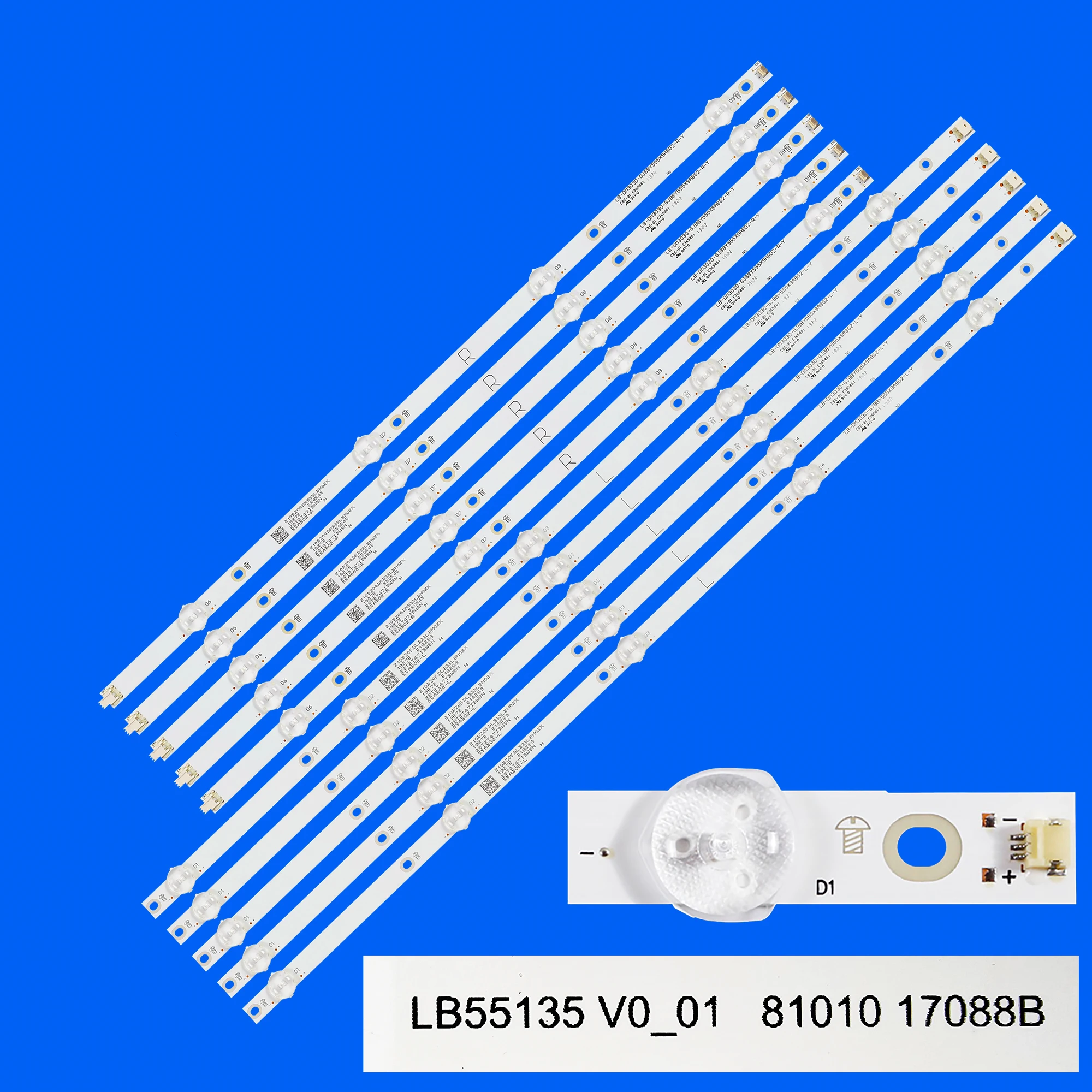 Светодиодная панель подсветки для 55UN70006LA LB-DM3030-GJD3X3555X9GB00-S NS-E4SW5518RKU NS-55DF710NA21 55F301NA22 LB55135 V1