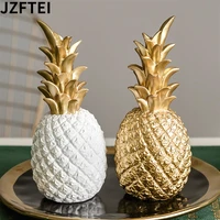 nordic home modern decor golden and white pineapple creative wine cabinet window table cute statuette art supplies gardening new