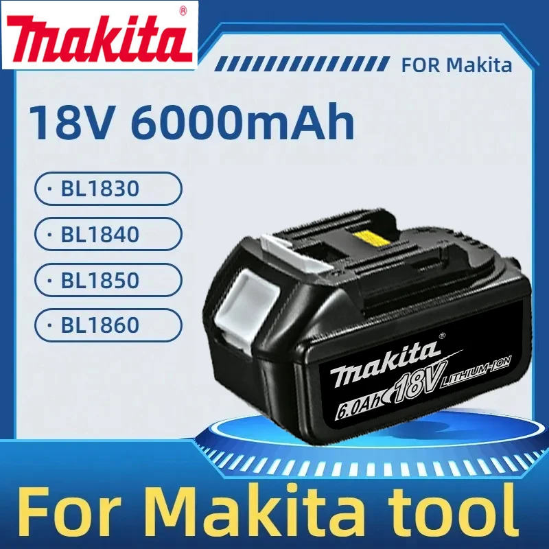 

18V Makita BL1830 6.0Ah With LED Li-Ion Replacement LXT BL1840 BL1850 BL1860100% Original Makita Rechargeable Power Tool Battery