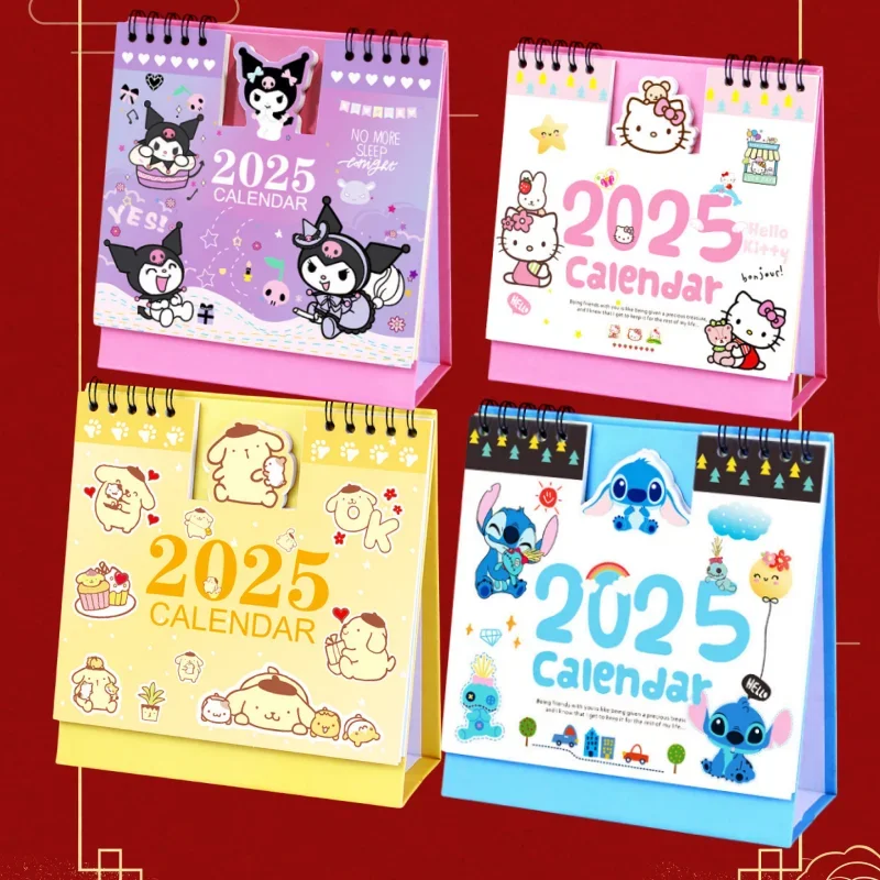 Календарь с вышивкой в стиле аниме милый мультяшный настольный календарь