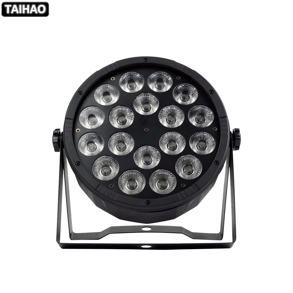 

18x18w RGBWA UV 6in1/ 18x12w RGBW 4in1 Led Par Light Party Dyeing Light DMX512 Flat Par Light